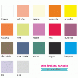 Servilletas 40×40 – 2 capas MICROPUNTO Blanca y Colores